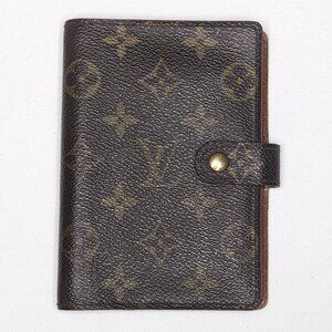 LOUIS VUITTON LV Monogram Pocket Agenda Planner Authentic